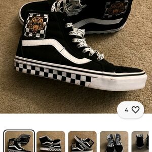 VANS Sk8-Hi Reissue Tiger Check Men's size 10